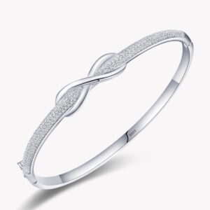 Sterling Silver CZ Bracelet - 17cm