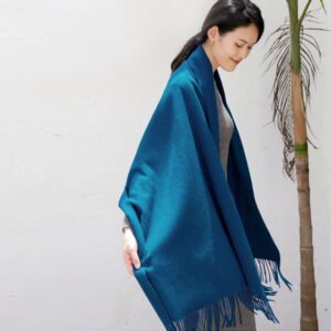 Luxury Wool Scarf - Blue