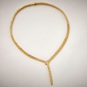 Luxury Snake Necklace - Gold Color, 46CM