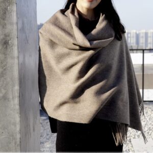 Luxury Wool Scarf - Brown