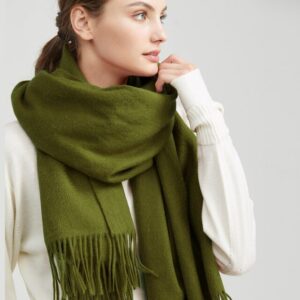 Luxury Wool Scarf - Green