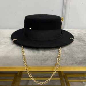 Fedora Wool Hat - Black, s-55-cm