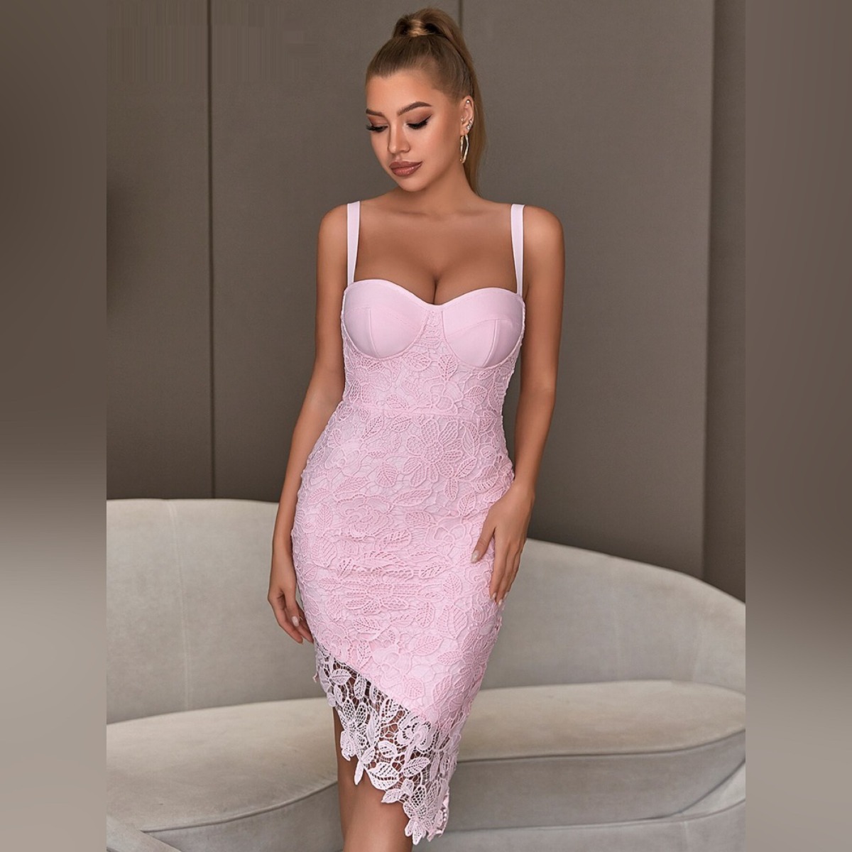 Pink Bandage Dress