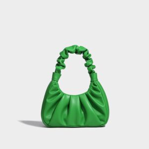 Small PU Leather Crossbody Bag - Light Green