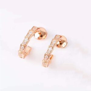 Classic Zircon Snake Earrings - e-07