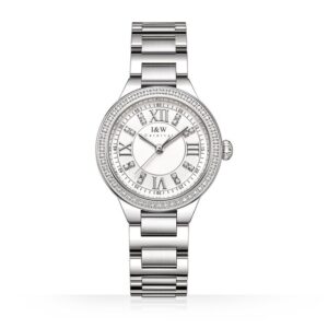 Sapphire Glass Waterproof Quartz Watch - Silver White