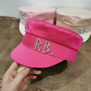 Rhinestone Newsboy Cap - Lavender, M 57cm