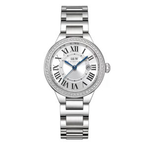 Luxury Stainless Steel Waterproof Watch - White