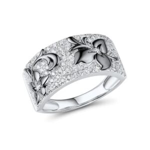 925 Sterling Silver White Cubic Zirconia Ring - 6 (16.45mm), Exclusive 925 Sterling Silver Collection