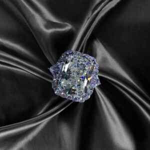 925 Sterling Silver 10CT VVS Clarity Ring - White, 9 (19.0mm)
